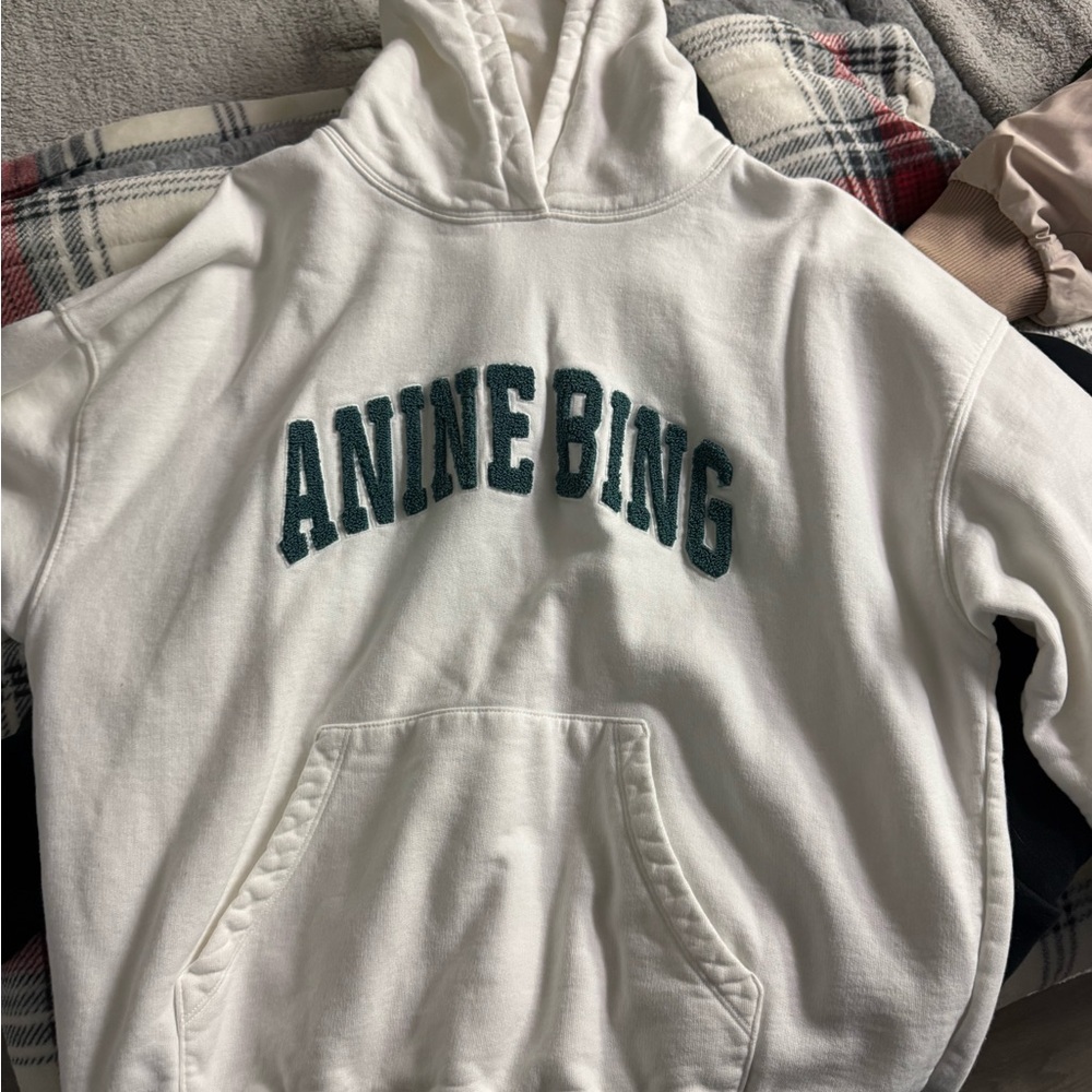 Anine Bing Cream Hoodie